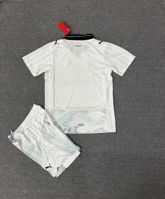 Adult Uniform 2025-2026 Monterrey White Soccer Jersey Shorts Men's Football Kit