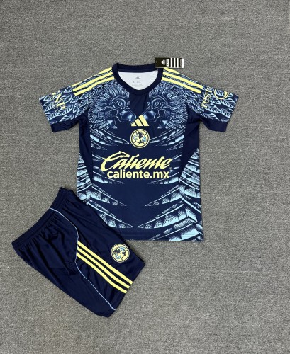 Adult Uniform 2025-2026 Club America Away Soccer Jersey Shorts Men's Football Set