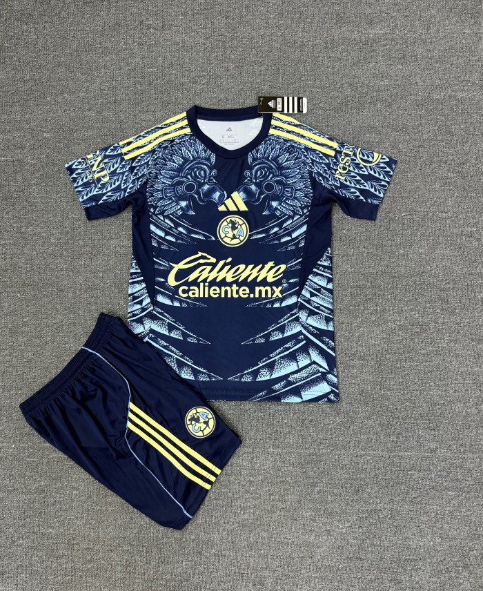 Adult Uniform 2025-2026 Club America Away Soccer Jersey Shorts Men's Football Set