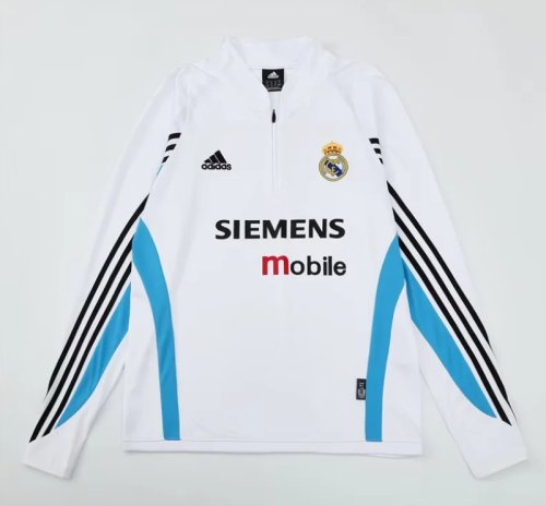 Retro Sweater 2003-2004 Real Madrid Soccer Training Sweater Football Shirt