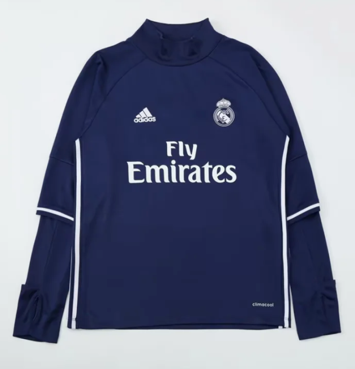 Retro Sweater 2016-2017 Real Madrid Soccer Training Sweater Football Shirt