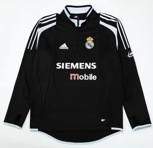 Retro Sweater 2004-2005 Real Madrid Soccer Training Sweater Football Shirt