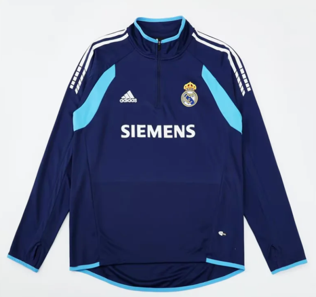 Retro Sweater 2005-2006 Real Madrid Soccer Training Sweater Football Shirt