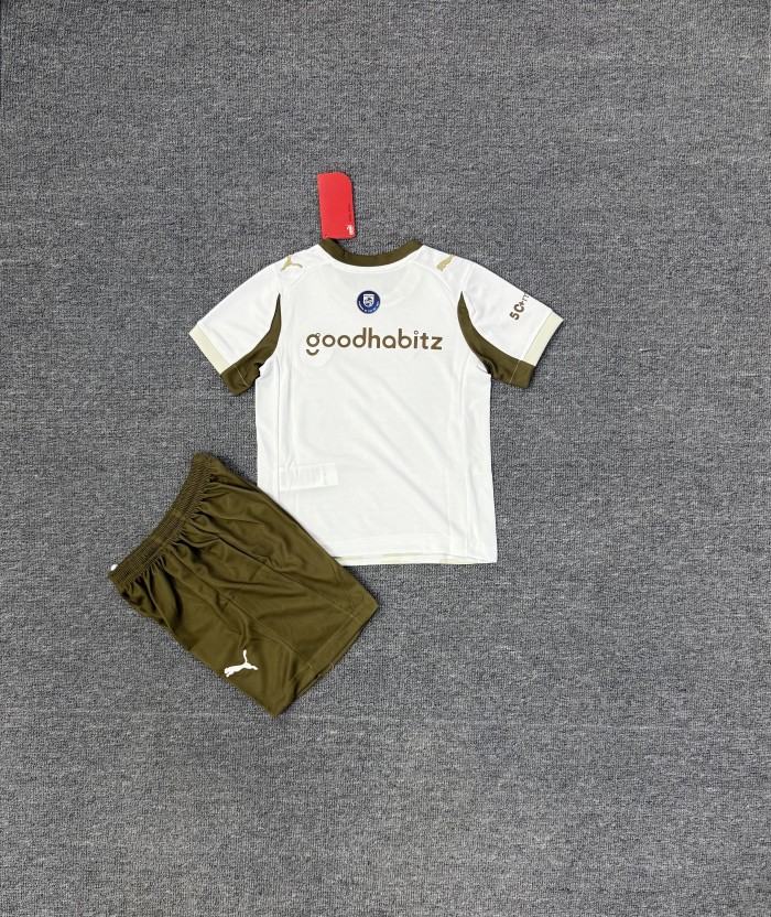 Youth Uniform Kids Kit 2025-2026 PSV Eindhoven Third Away Soccer Jersey Shorts Child Football Set