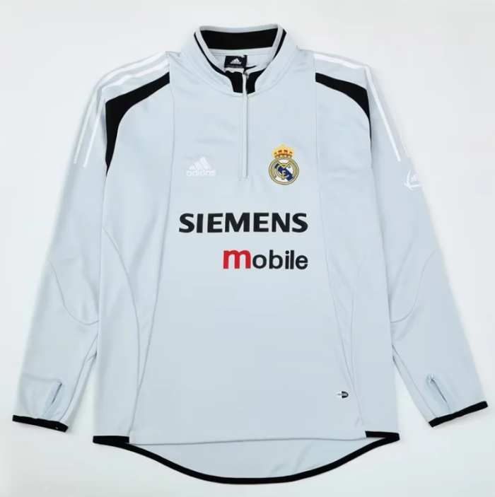 Retro Sweater 2004-2005 Real Madrid Soccer Training Sweater Football Shirt