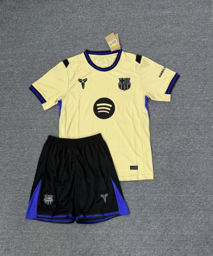 Adult Uniform Barca Camisetas de Futbol 2025-2026 Barcelona Away Soccer Jersey Shorts