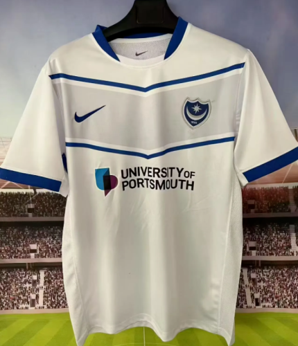 Fan Version 2025-2026 Portsmouth Away White Soccer Jersey Football Shirt