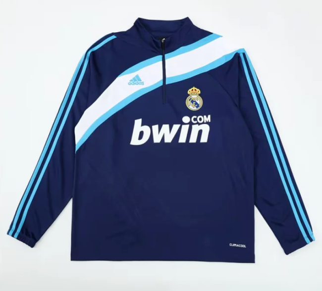 Retro Sweater 2009-2010 Real Madrid Soccer Training Sweater Football Shirt