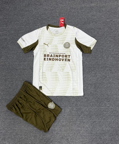 Adult Uniform 2025-2026 PSV Eindhoven Third Away Soccer Jersey Shorts Men's Football Kit