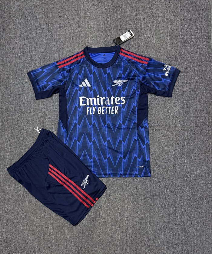 Adult Uniform 2025-2026 Arsenal Away Footbal Shirt Shorts Men's Soccer Set