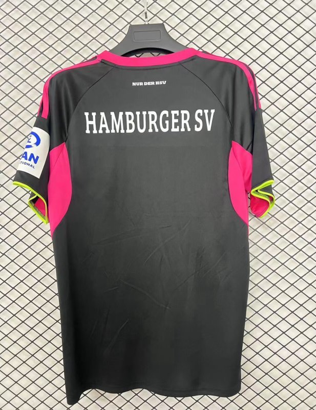 Fan Version 2025-2026 Hamburg Third Away Black Soccer Jersey Hamburger Football Shirt