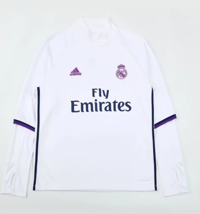 Retro Sweater 2016-2017 Real Madrid Soccer Training Sweater Football Shirt