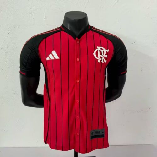 Player Version 2025-2026 Flamengo Red Baseball Jersey MLB Shirt