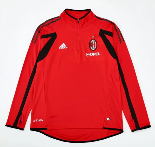 Retro Sweater 2005-2006 Ac Milan Soccer Training Sweater Football Shirt