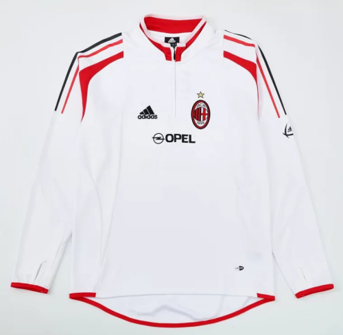 Retro Sweater 2004-2005 Ac Milan Soccer Training Sweater Football Shirt
