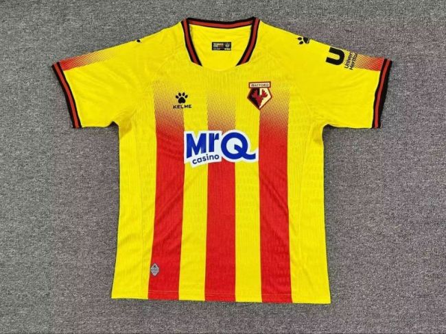 Fans Version 2025-2026 Watford Home Soccer Jersey Football Shirt