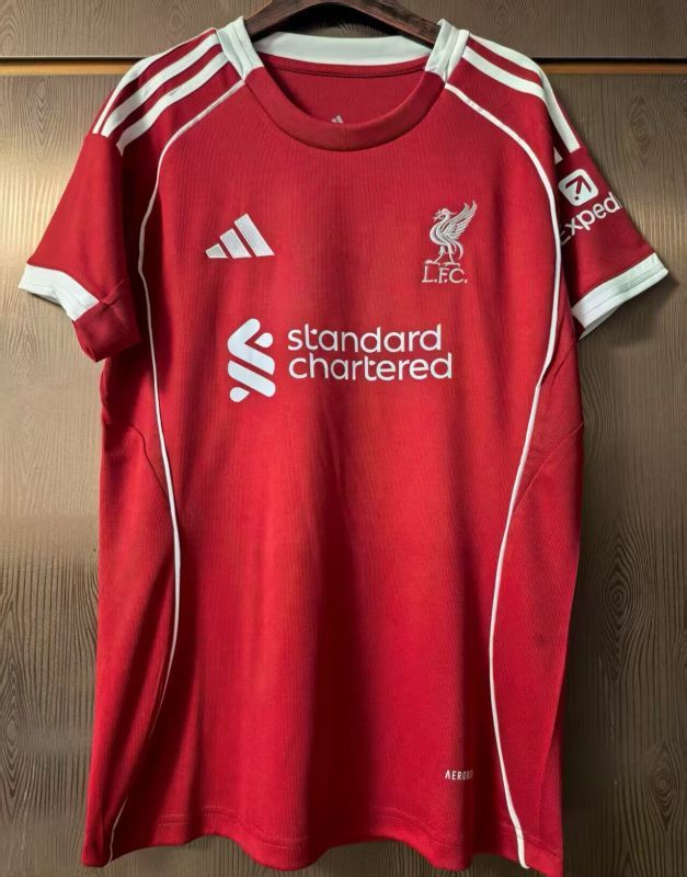 Women 2025-2026 Liverpool Home Soccer Jersey Girl Football Shirt