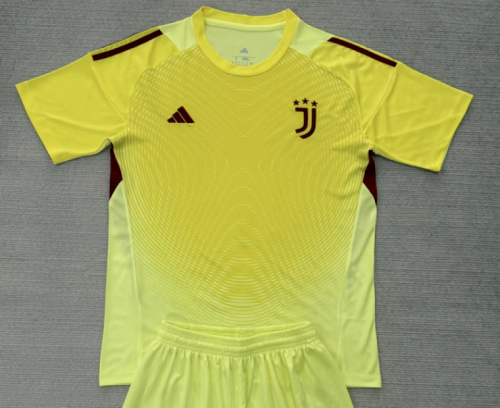 Maillot Juve Shirt Fans Version 2025-2026 Juventus Yellow Goalkeeper Soccer Jersey Football Shirt