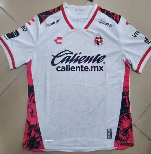 Player Version 2025-2026 Xolos de Tijuana Away White Soccer Jersey Football Shirt