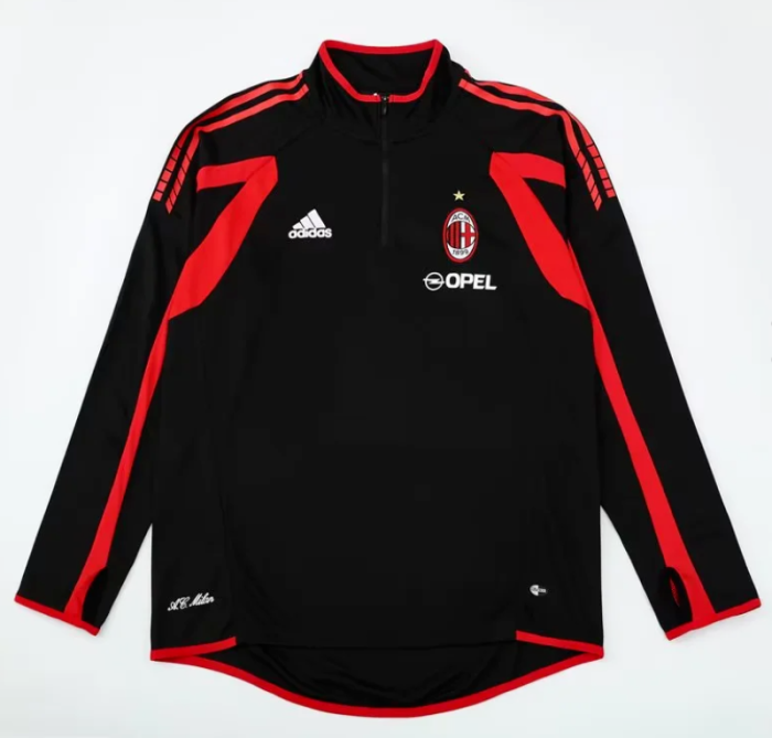 Retro Sweater 2005-2006 Ac Milan Soccer Training Sweater Football Shirt