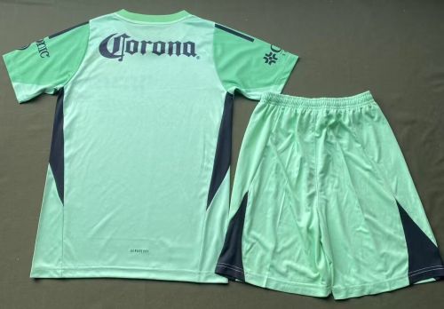 Adult Uniform 2025-2026 Club America Green Goalkeeper Soccer Jersey Shorts Men's Football Set