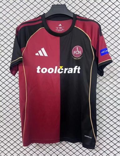 Fan Version 2025-2026 1. FC Nürnberg Home Soccer Jersey Nurnberg Football Shirt