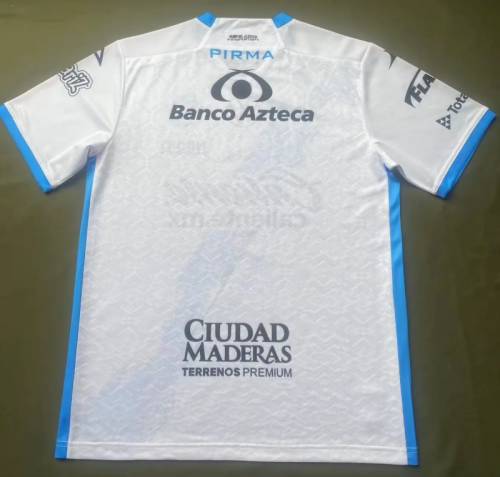 Player Version 2025-2026 Puebla White/Blue Soccer Jersey Football Shirt
