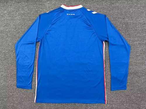 Long Sleeve Fans Version 2025-2026 Sunderland Away Blue Soccer Jersey Football Shirt