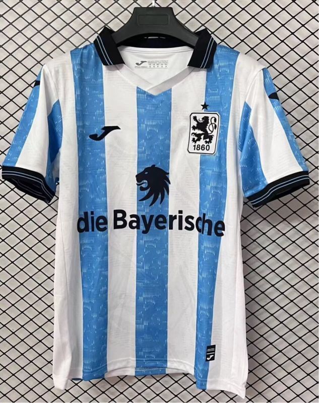 Fan Version 2025-2026 TSV 1860 Munich Home Soccer Jersey Football Shirt