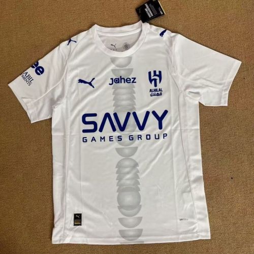 Fans Version 2025-2026 Al-Hilal Saudi Away White Soccer Jersey ALHILAL Football Shirt