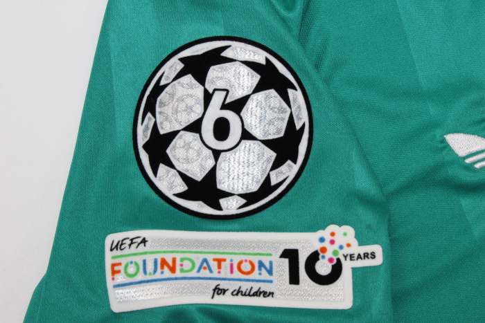 with UCL Patch Fan Version 2025-2026 Liverpool Third Away Green Soccer Jersey Football Shirt