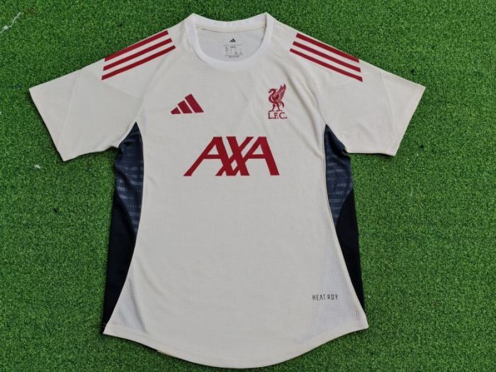Player Version 2025-2026 Liverpool White Soccer Training Jersey Football Shirt