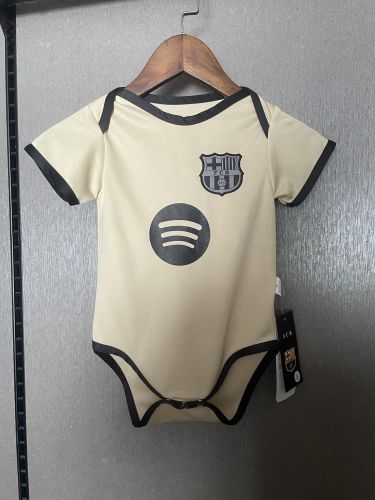 Baby Cloth 2025-2026 Barcelona Away Soccer Jersey Baby Onesies