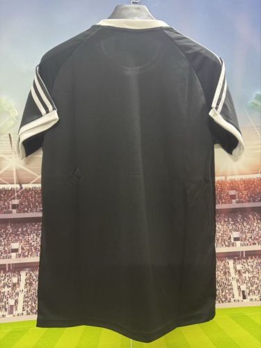 2025 AD Soccer Training T-shirt Black Casual Football Shirt