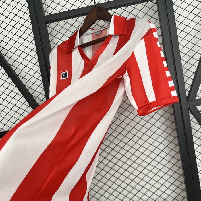 Retro Jersey 1982-1983 Atletico Madrid Home Soccer Jersey Vintage Football Shirt