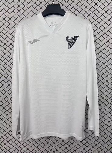 Long Sleeve Fans Version 2025-2026 Hibernian 150th Anniversary White Soccer Jersey