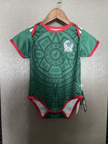 Baby Cloth 2026 Mexico Home Soccer Jersey Baby Onesies