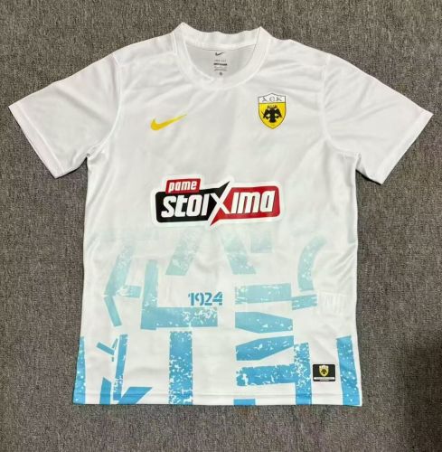 Fans Version 2025-2026 A.E.K. Third Away White Soccer Jersey Football Shirt