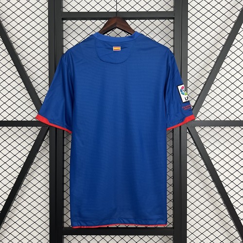 with LFP Patch Retro Jersey 2010-2011 Atletico Madrid Away Blue Soccer Jersey