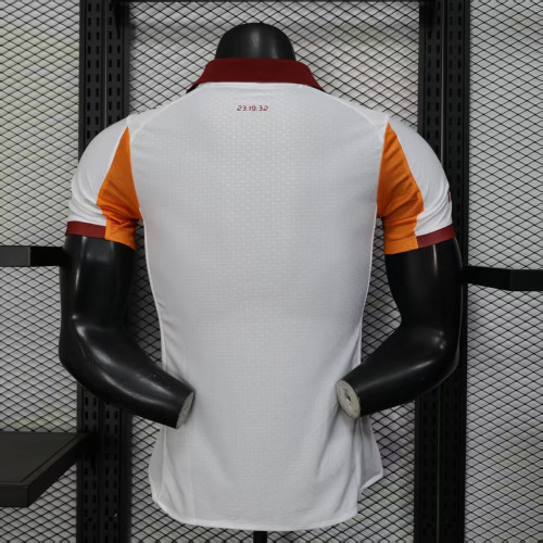 with Sponor Logo Player Version 2025-2026 Galatasaray Away White Soccer Jersey Football Shirt