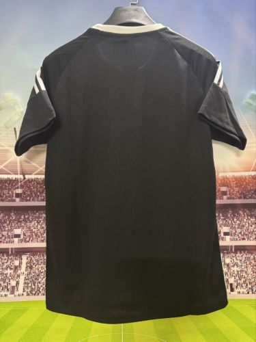 2025 AD Soccer Training T-shirt Black Casual Football Shirt