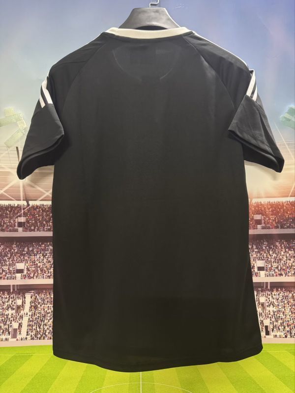 2025 AD Soccer Training T-shirt Black Casual Football Shirt