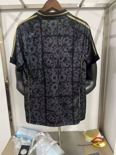 Fan Version 2025-2026 Liverpool Black/Grey/Gold Line Soccer Training Jersey Football Shirt