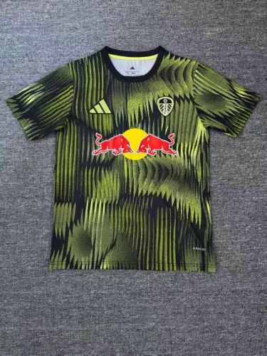 Fan Version 2025-2026 Leeds United Black/Green Soccer Training Jersey Football Shirt