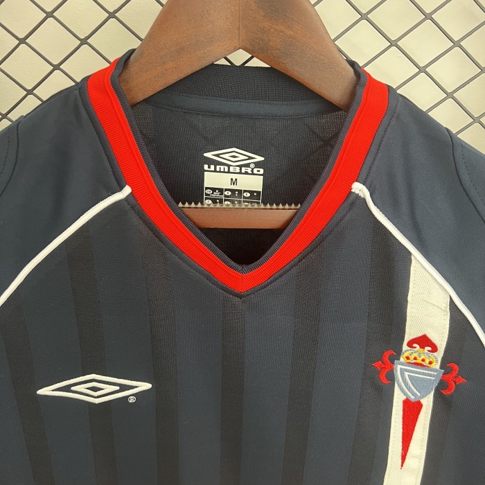 with LFP Patch Retro Jersey 2001-2003 Celta de Vigo Third Away Soccer Jersey Vintage Football Shirt