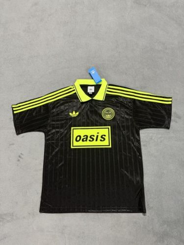 Fan Version 2025-2026 AD Oasis 25 Black/Green Soccer Jersey Football Shirt