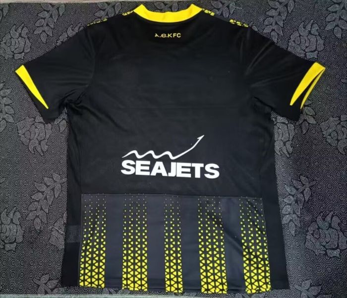 Fans Version 2025-2026 A.E.K. Away Black Soccer Jersey Football Shirt