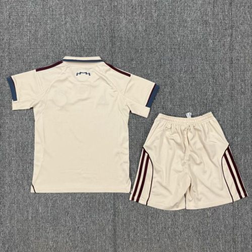 Youth Uniform Kids Kit 2025-2026 Ajax Third Away Soccer Jersey Shorts Child Football Set