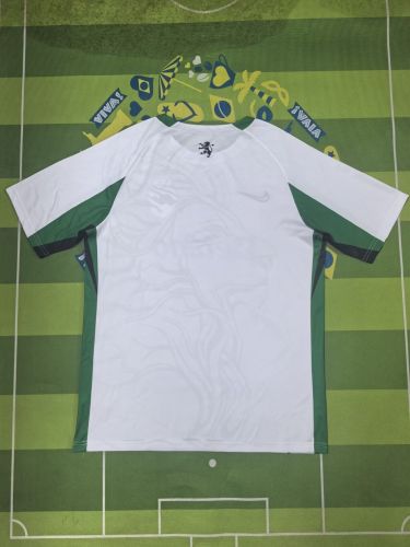 Fan Version 2025-2026 Sporting Lisbon White Lion Version Football Shirt Soccer Jersey