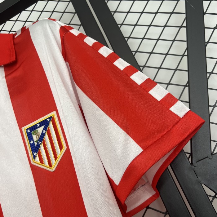 Retro Jersey 1982-1983 Atletico Madrid Home Soccer Jersey Vintage Football Shirt